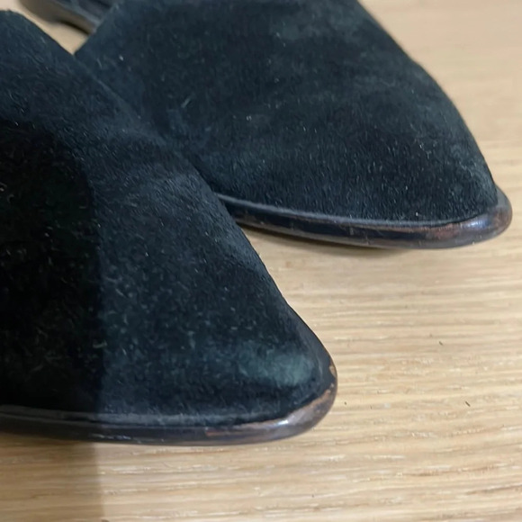 Nine West black pointed toe flat shoes 6.5 - Picture 8 of 12